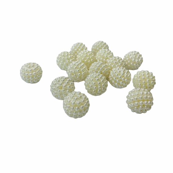 PÉROLA FRAMBOESA EM ABS - 10 mm - 41 pçs - Image 3