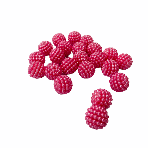PÉROLA FRAMBOESA EM ABS - 10 mm - 41 pçs - Image 6