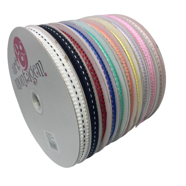 FITA PESPONTADA C/ BORDA MICRO POMPOM 10mm c/10 jardas