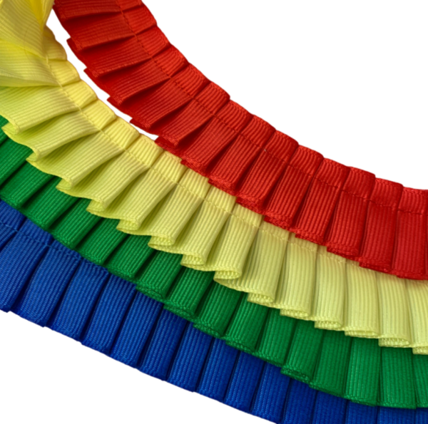 Fita drapeada 25mm c/10 jardas